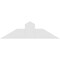 Ekena Millwork Portland Architectural Grade PVC Gable Bracket, 36"W x 10 1/2"H x 2"D x 6"F, 7/12 Pitch GBP036X11X0206POR00 - alternate 2